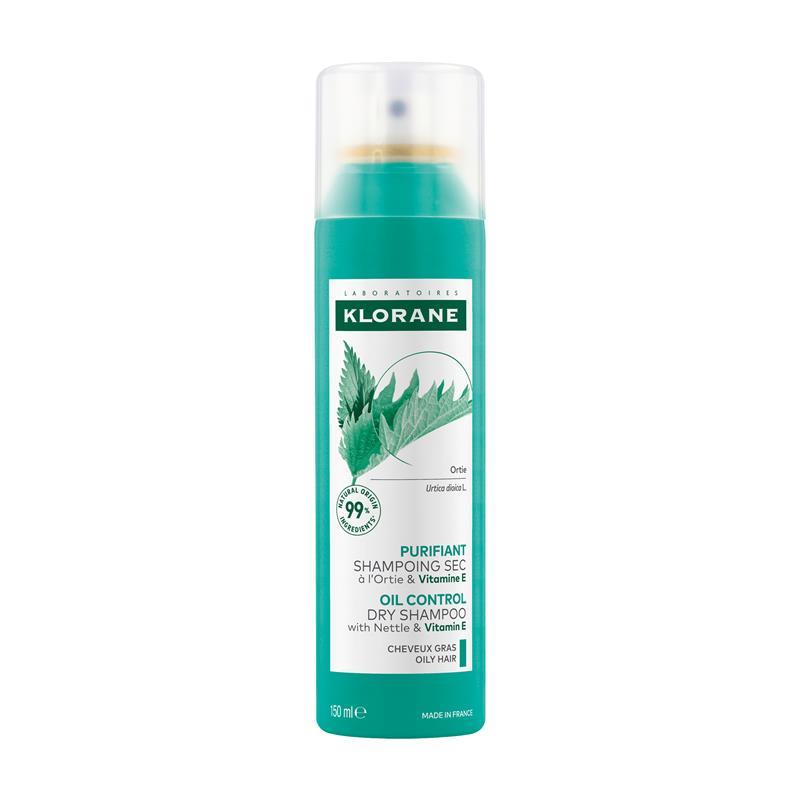 Klorane Dry Shampoo Oil Control with Nettle & Vitamin E 150ml