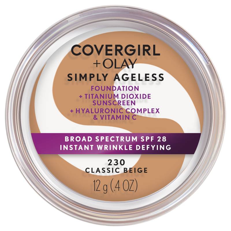 Covergirl + Olay Simply Ageless Instant Wrinkle Defying Foundation Classic Beige 230 12g