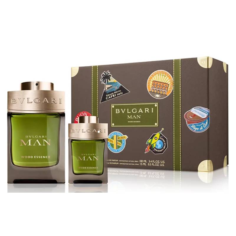 Bvlgari Man Wood Essence Eau De Parfum 100ml 2 Piece Set