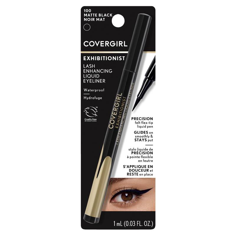 Covergirl Exhibitionist Eyelash Enhancing Liquid Liner Matte Black 100