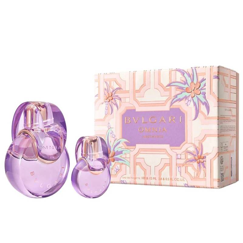 Bvlgari Omnia Amethyste Eau De Toilette Spray 100ml 2 Piece Set