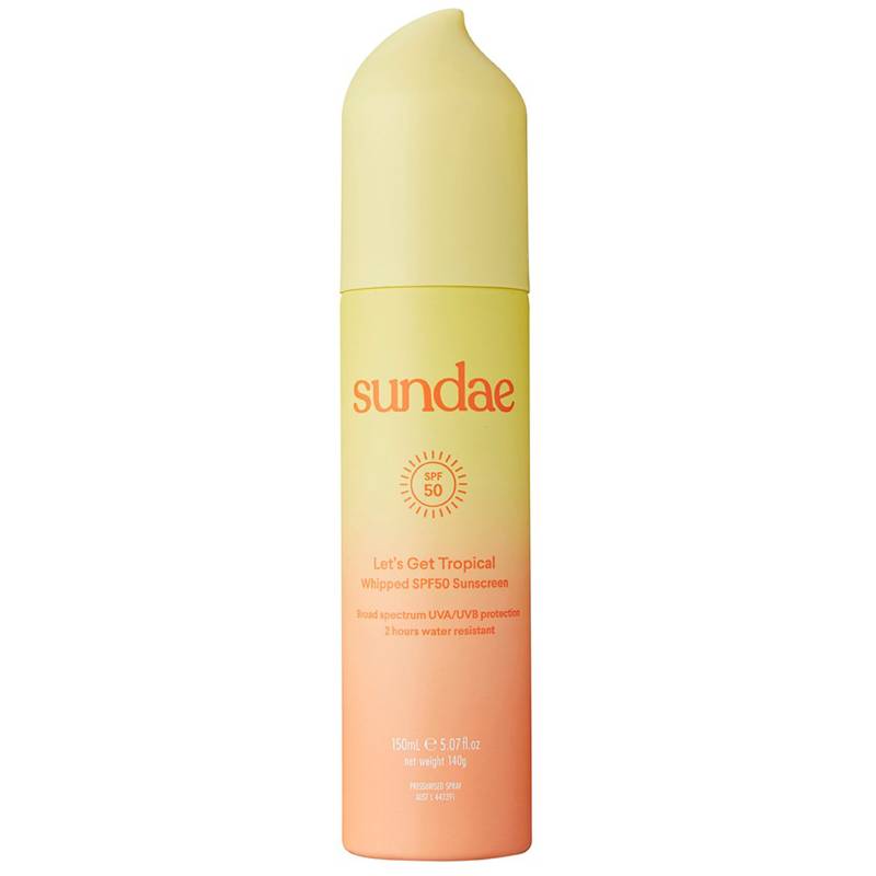 Sundae Whipped Sunscreen Foam SPF50 Let's Get Tropical 150ml