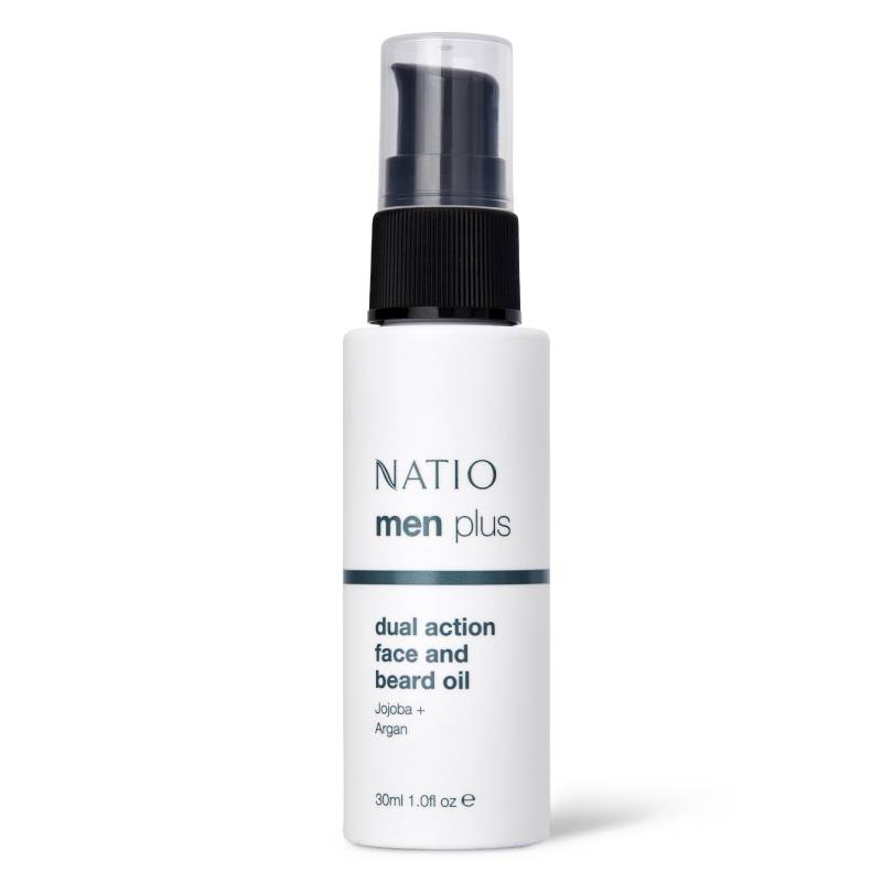 Natio Men Plus Dual Action Face & Beard Oil 30ml