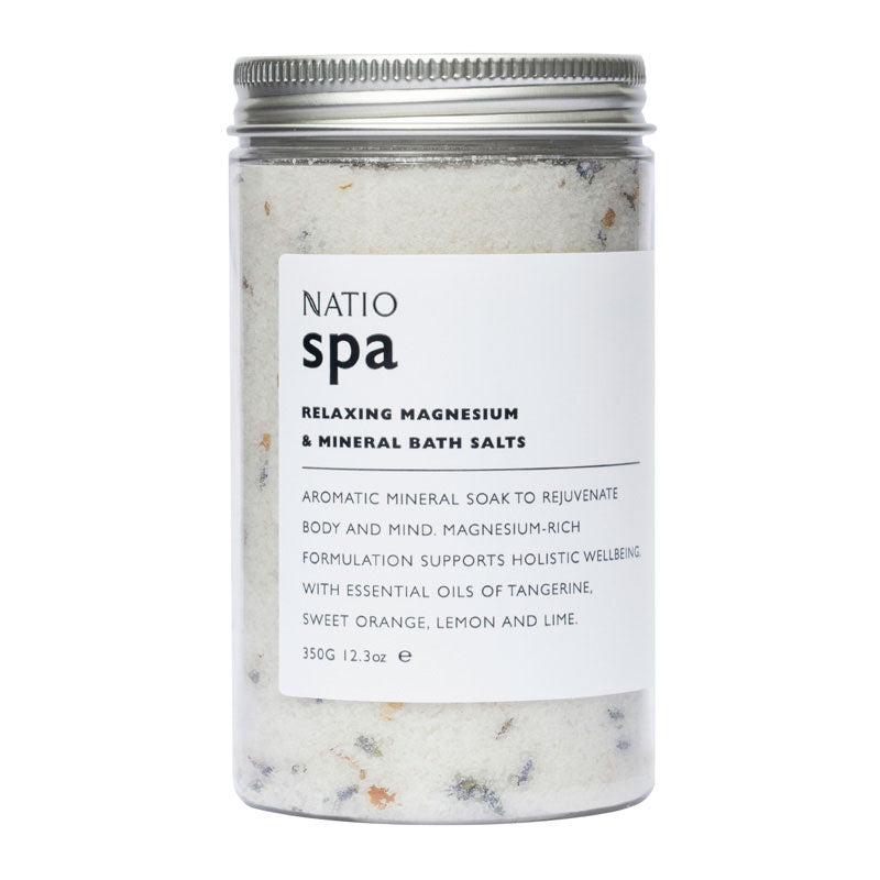 Natio Spa Relaxing Magnesium & Mineral Bath Salts 350g Online Only