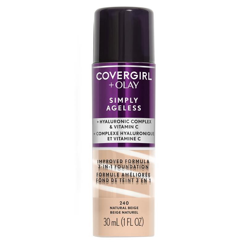 Covergirl + Olay Simply Ageless 3-In-1 Liquid Foundation Natural Beige 240