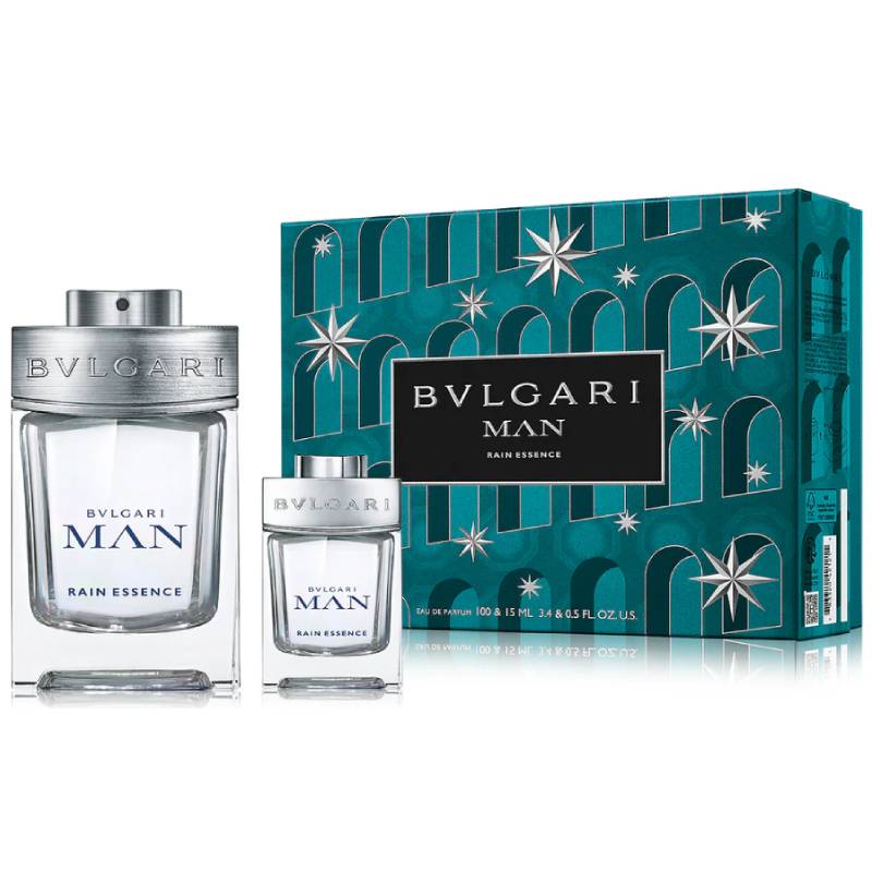 Bvlgari Man Rain Essence Eau De Parfum 100ml 2 Piece Set