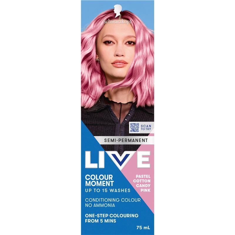 Schwarzkopf Live Colour Pastel Cotton Candy Pink 75ml