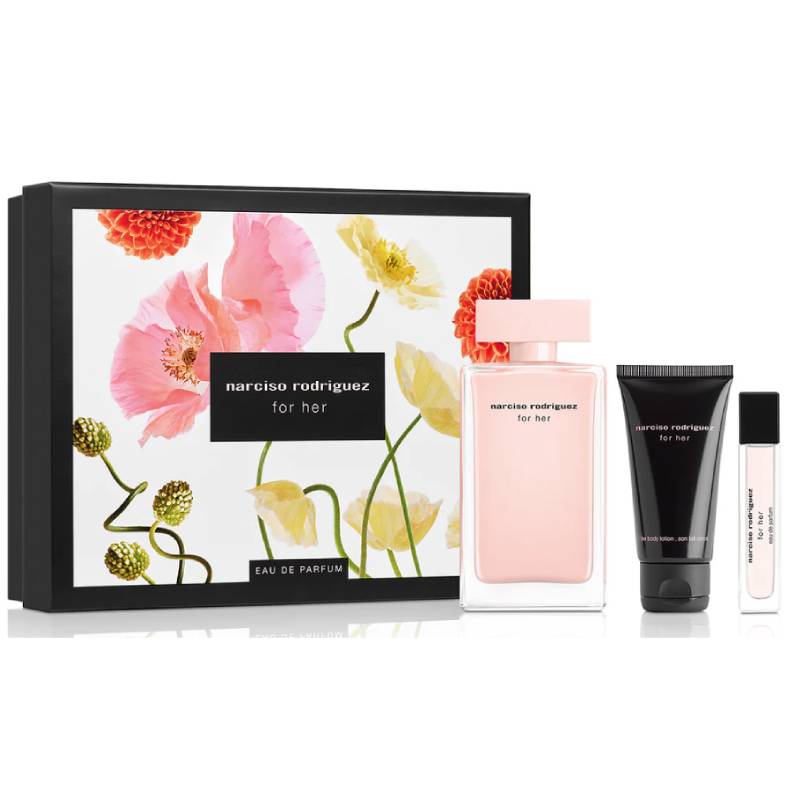 Narciso Rodriguez For Her Eau De Parfum 100ml 3 Piece Set