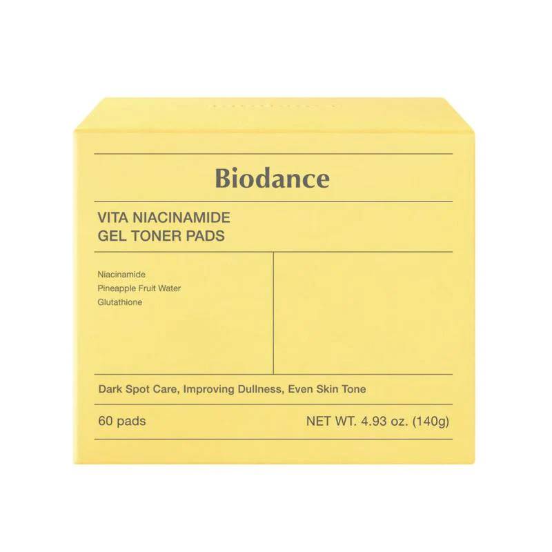 Biodance Vita Niacinamide Gel Toner Pads 60 Pack