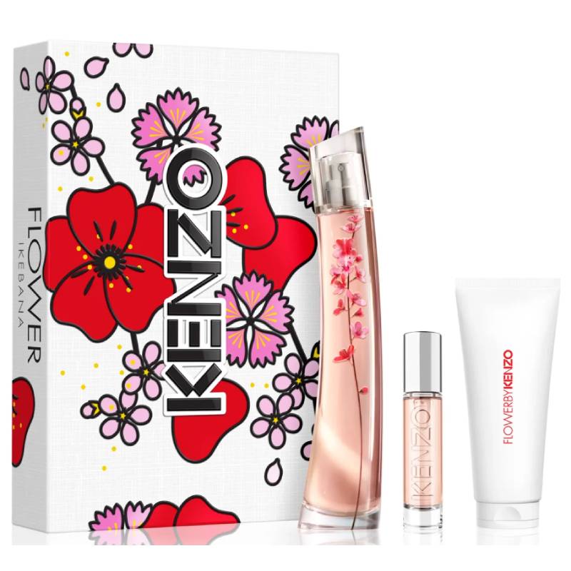 Kenzo Flower Ikebana Eau De Parfum 75ml 3 Piece Set