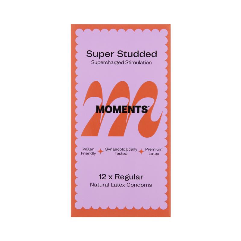 Moments Condom Super Studded 12 Pack