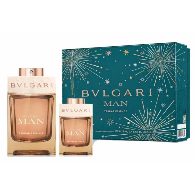 Bvlgari Man Terrae Essence Eau De Parfum 100ml 2 Piece Set