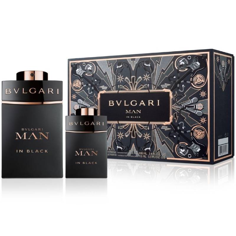 Bvlgari Man In Black Eau De Parfum 100ml 2 Piece Set