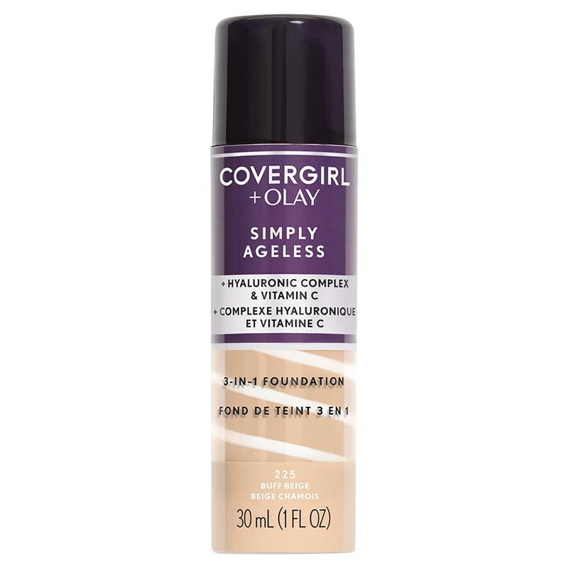 Covergirl + Olay Simply Ageless 3-In-1 Liquid Foundation Buff Beige 225