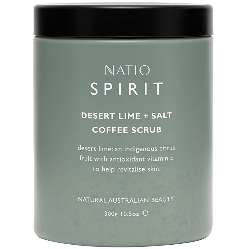 Natio Spirit Desert Lime + Salt Coffee Scrub 300g Online Only