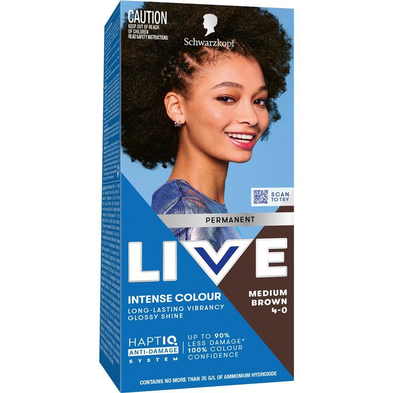 Schwarzkopf Live Colour Permanent 4-0 Medium Brown