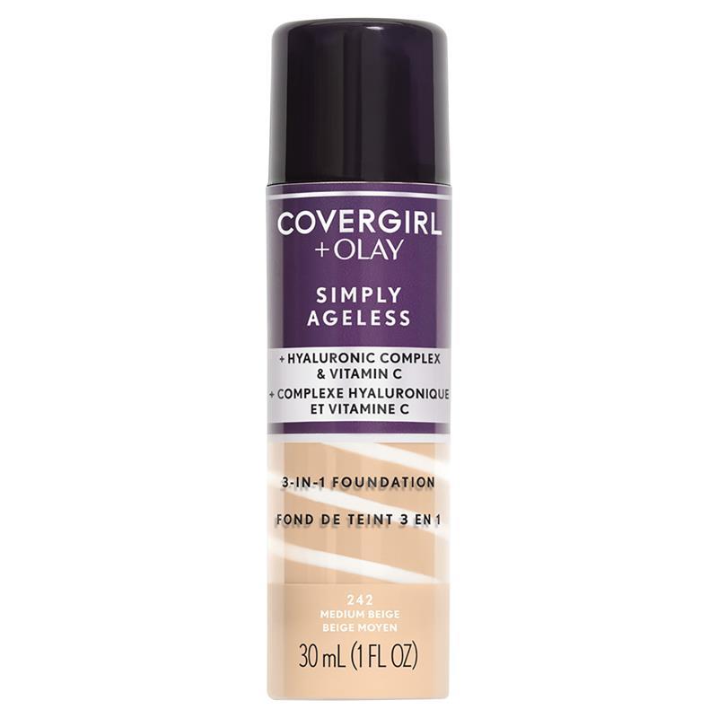 Covergirl + Olay Simply Ageless 3-In-1 Liquid Foundation Medium Beige