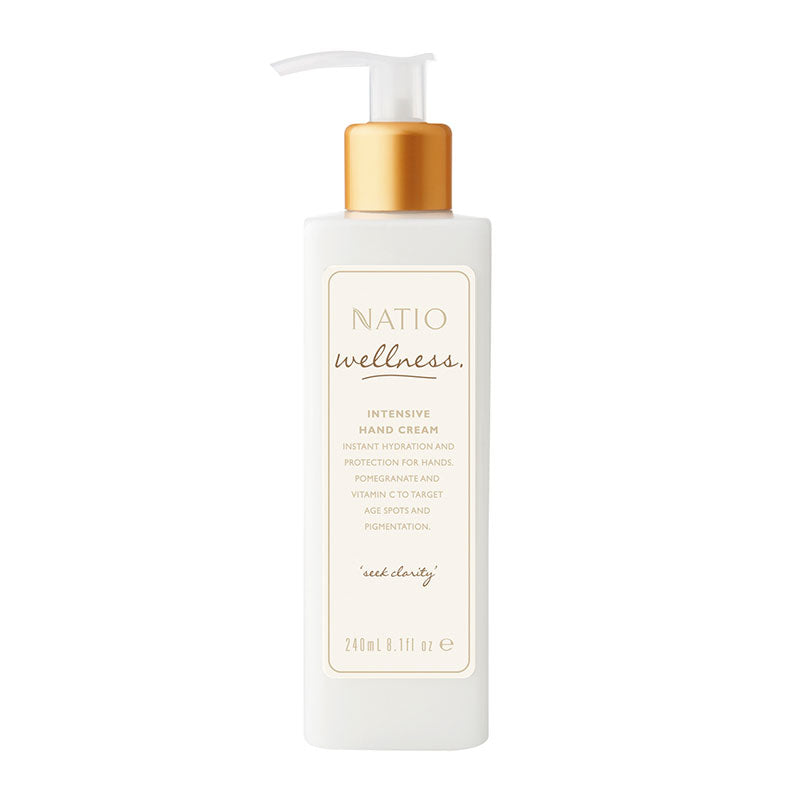 Natio Wellness Intensive Hand Cream 240ml Online Only