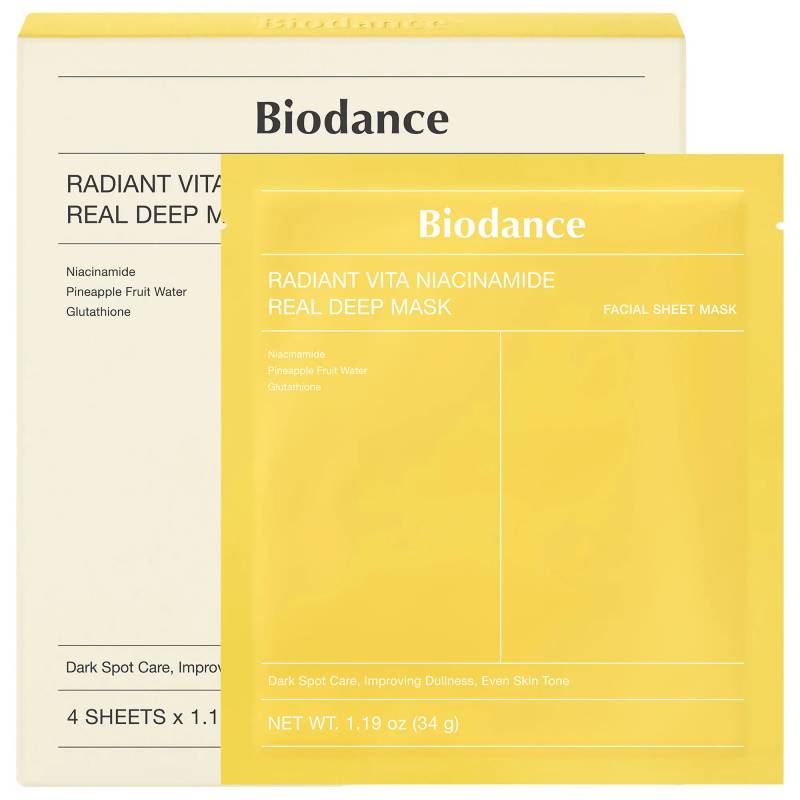 Biodance Radiant Vita Niacinamide Real Deep Mask 4 Pack