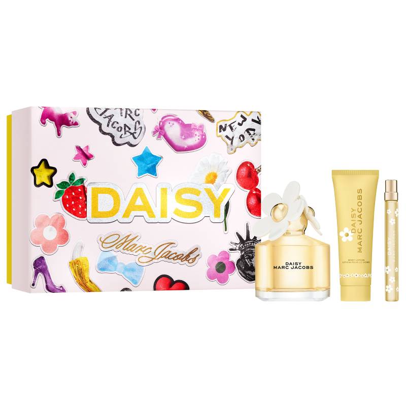 Marc Jacobs Daisy Eau De Toilette 100ml + 10ml + Body Lotion 3 Piece Gift Set 2026