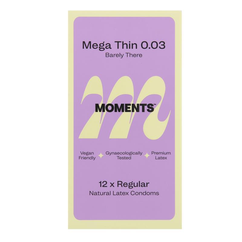 Moments Condom Mega Thin 12 Pack