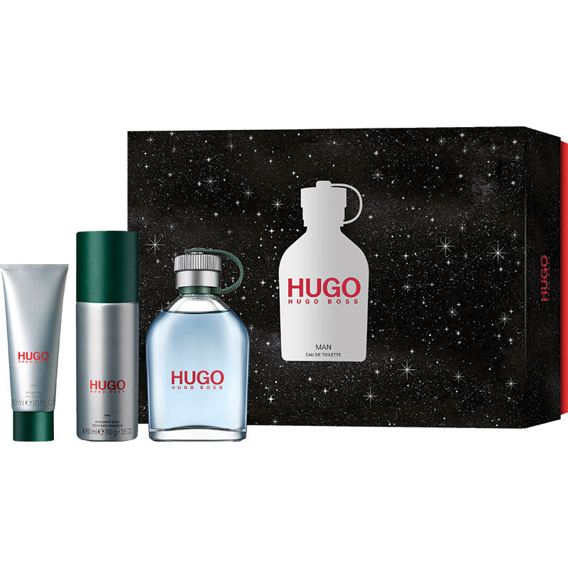 Hugo Boss Hugo For Men Eau de Toilette 125ml + Shower Gel & Deodorant Stick 3 Piece Set Exclusive
