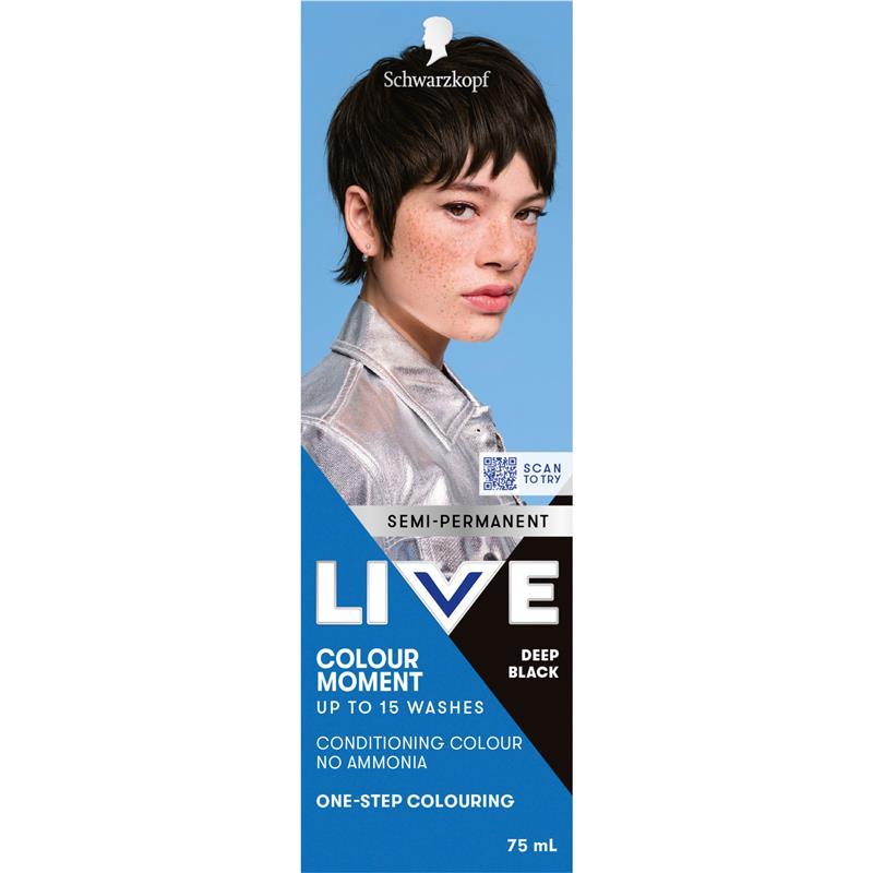 Schwarzkopf Live Colour Deep Black 75ml