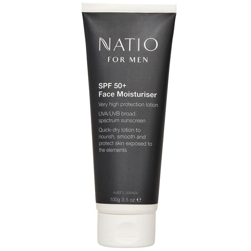 Natio For Men SPF 50+ Face Moisturiser 100g