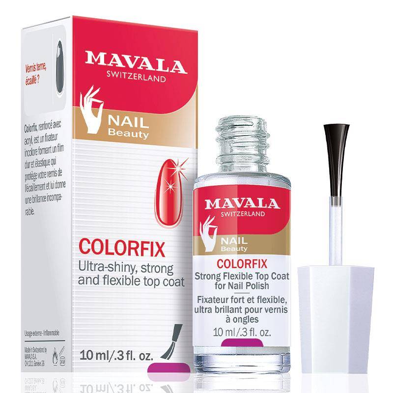 Mavala Colorfix Strong Flexible Glossy Top Coat For Nails 10ml