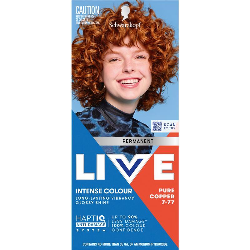 Schwarzkopf Live Colour Permanent 7-77 Pure Copper