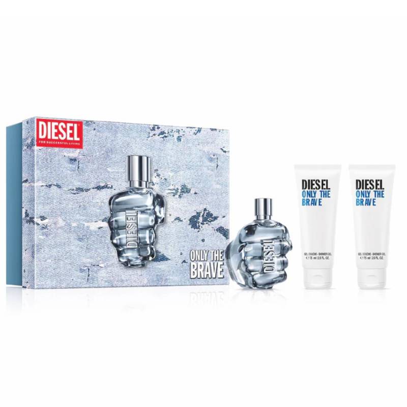 Diesel Only The Brave Eau De Toilette 125ml 3 Piece Set
