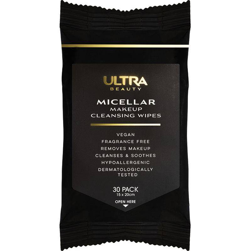 Ultra Beauty Micellar Makeup Remover Wipes 30 Pack