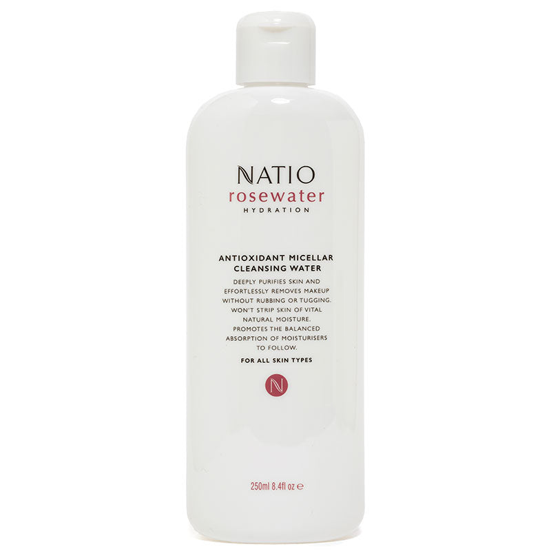 Natio Rosewater Hydration Antioxidant Micellar Cleansing Water 250ml