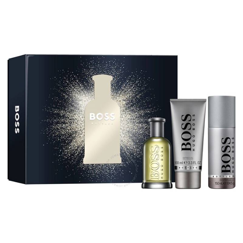 Hugo Boss Bottled Eau de Toilette 100ml + Shower Gel & Deodorant Spray 3 Piece Set Exclusive