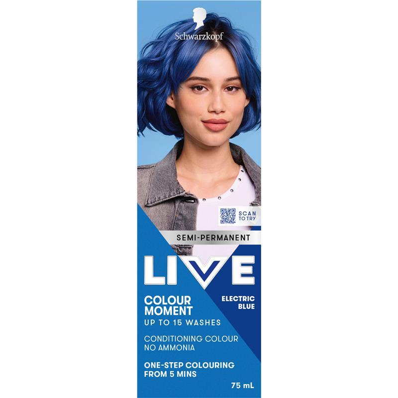 Schwarzkopf Live Colour Ultra Brights Electric Blue 75ml