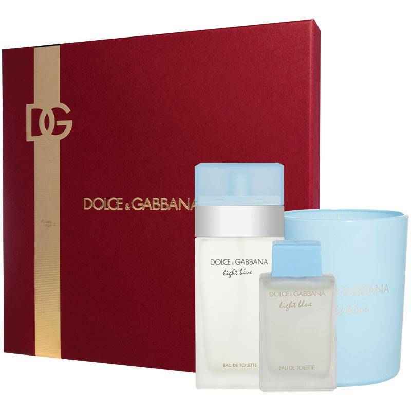 Dolce & Gabbana For Women Light Blue 50ml & Travel Spray 2 Piece Set