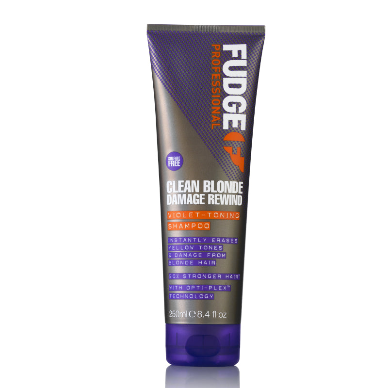 Fudge Professional Clean Blonde Damage Rewind Purple Toning Shampoo 250ml