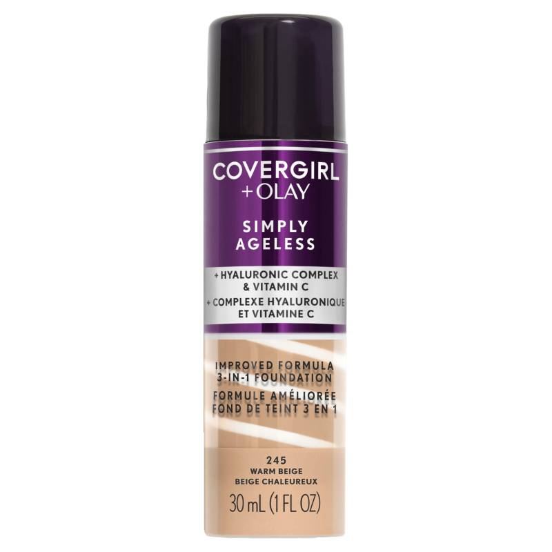Covergirl + Olay Simply Ageless 3-In-1 Foundation Warm Beige 245 30ml