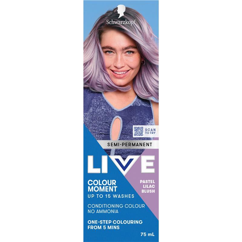 Schwarzkopf Live Colour Pastel Lilac Blush 75ml