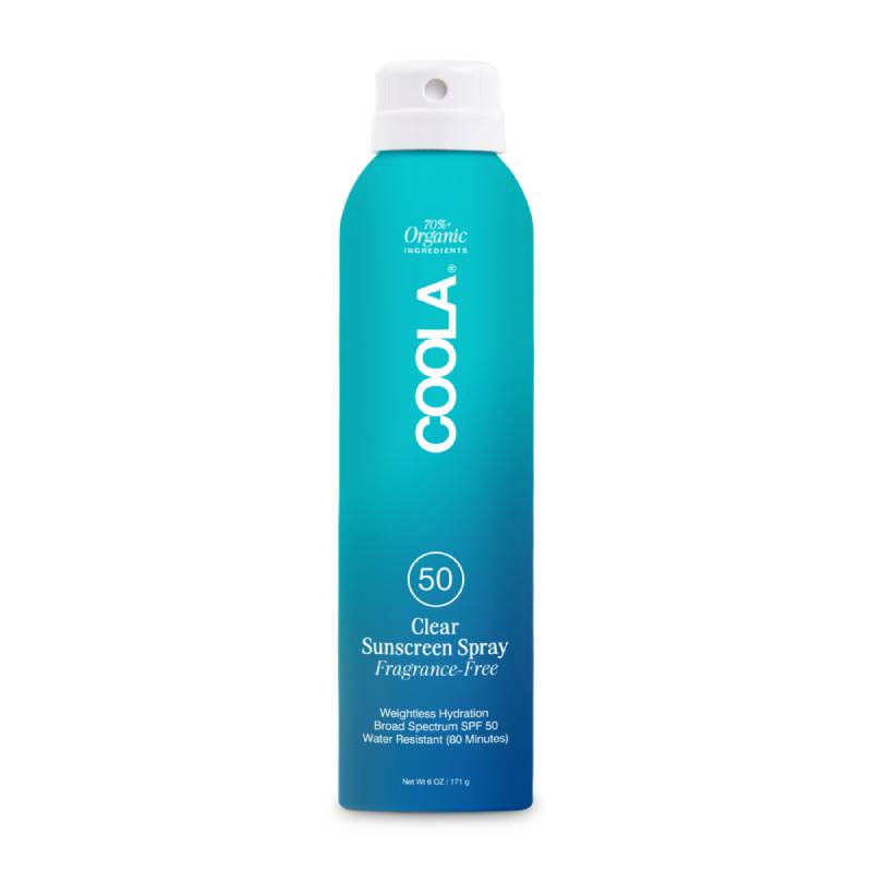 Coola Clear Sunscreen Spray SPF50 Fragrance Free 177ml