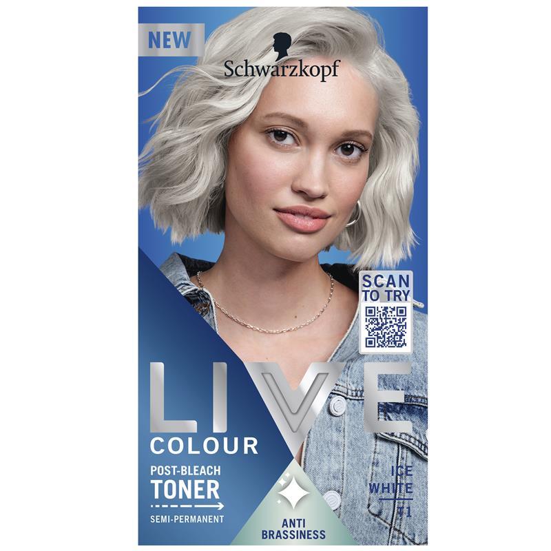 Schwarzkopf Live Colour Semi Permanent Toner Ice White T1