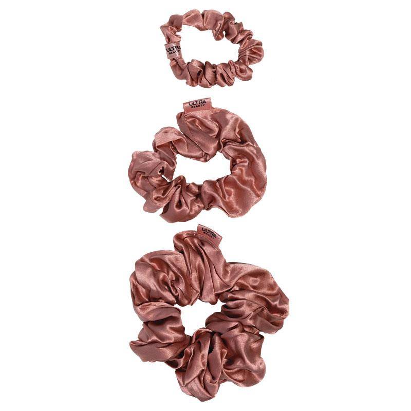 Ultra Beauty Collection Hair Silk Scrunchie Set Pink 3 Pack