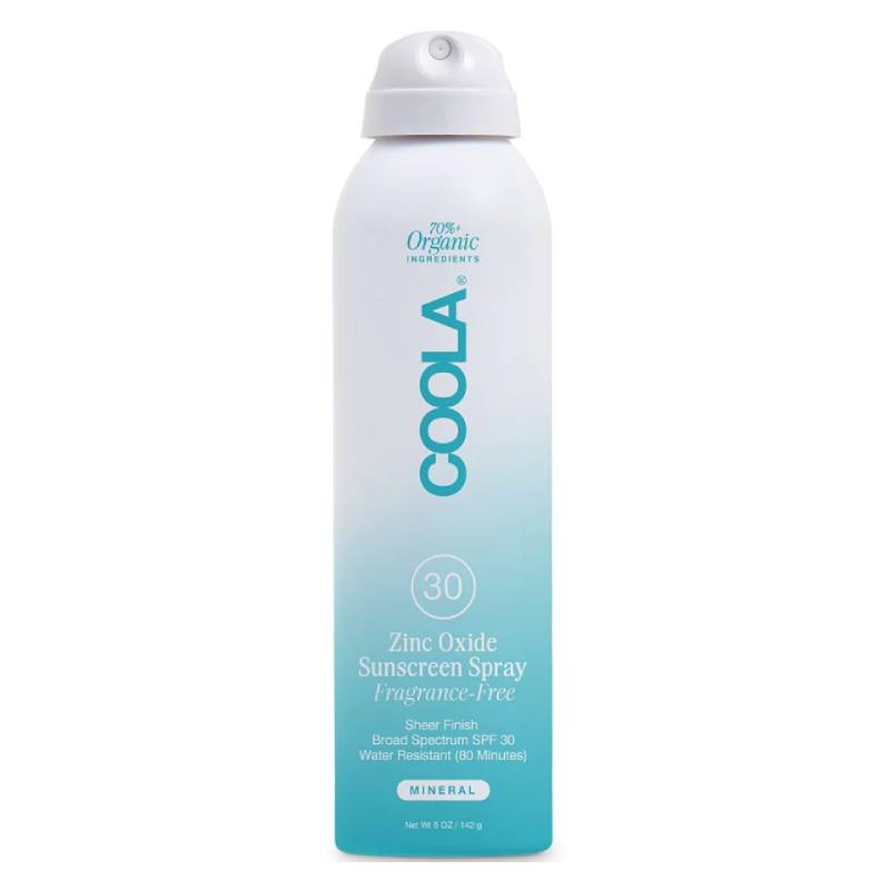 Coola Zinc Oxide Sunscreen Spray SPF30 Fragrance-Free 148ml