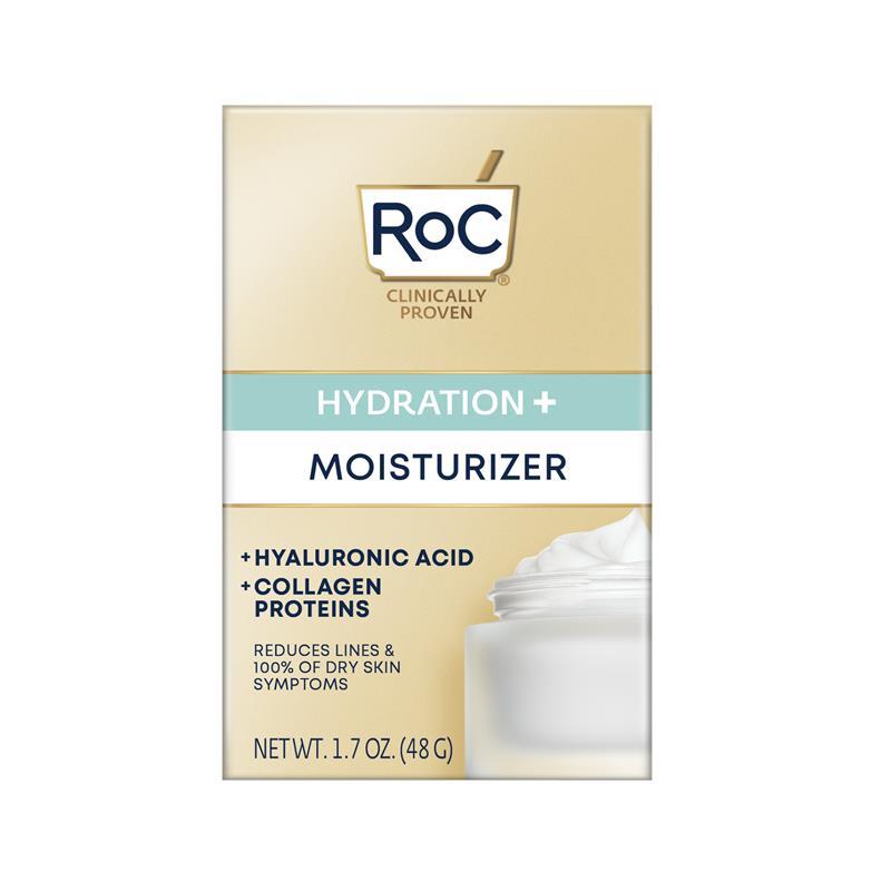 RoC Hydration+ Hyaluronic Acid & Collagen Protein Moisturiser 48g