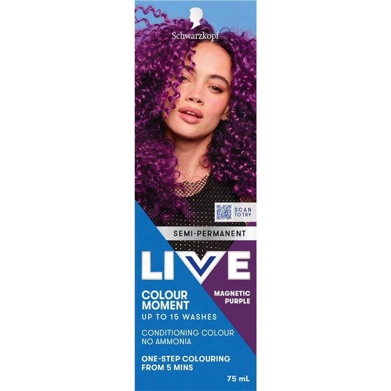 Schwarzkopf Live Colour Ultra Brights Magnetic Purple 75ml