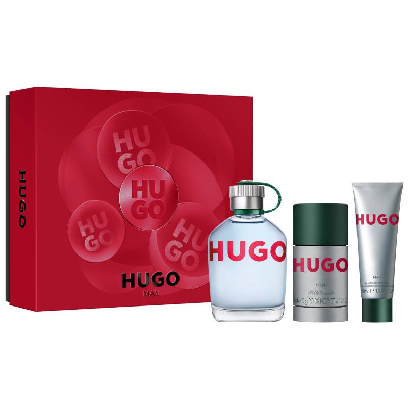 Hugo Boss Hugo Man Eau De Toilette 125ml + Deodorant + Shower Gel 3 Piece Set 2025