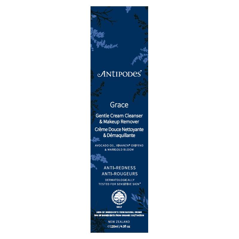 Antipodes Grace Gentle Cream Cleanser & Makeup Up Remover 120ml