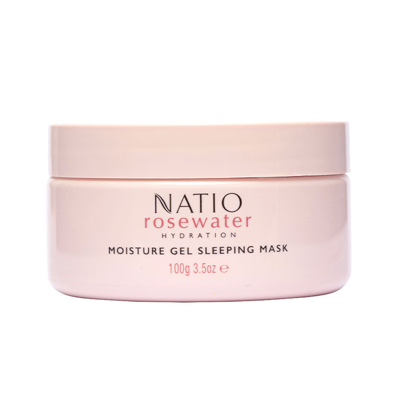 Natio Rosewater Hydration Moisture Gel Sleeping Mask 100g