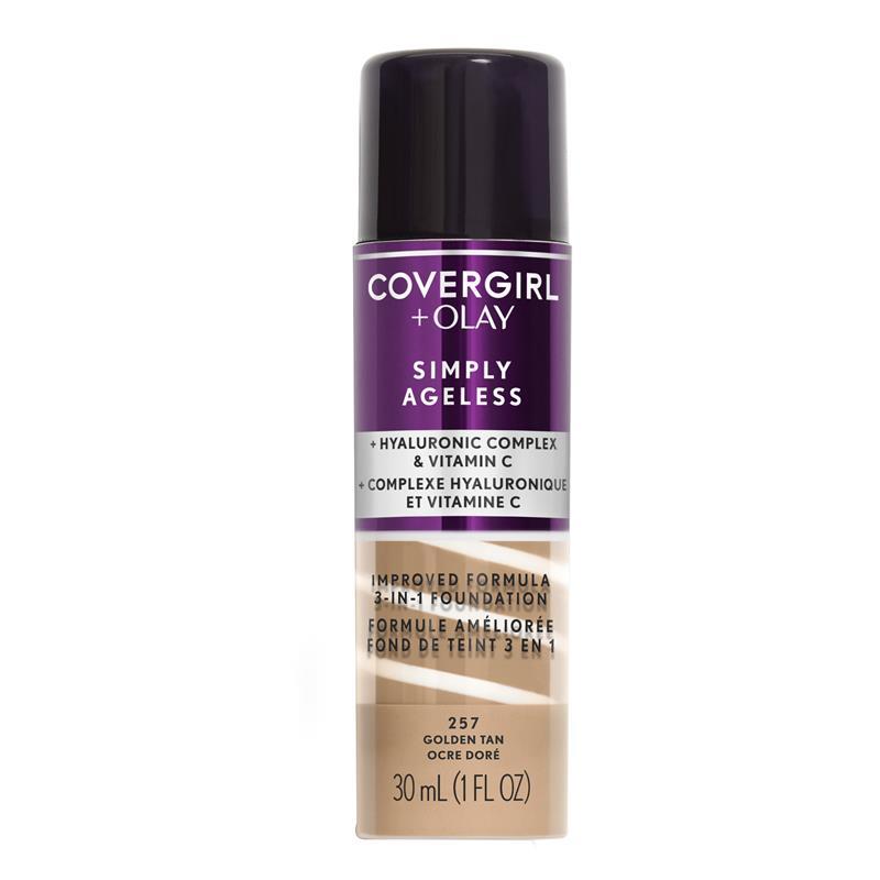 Covergirl + Olay Simply Ageless 3-In-1 Liquid Foundation Golden Tan 257