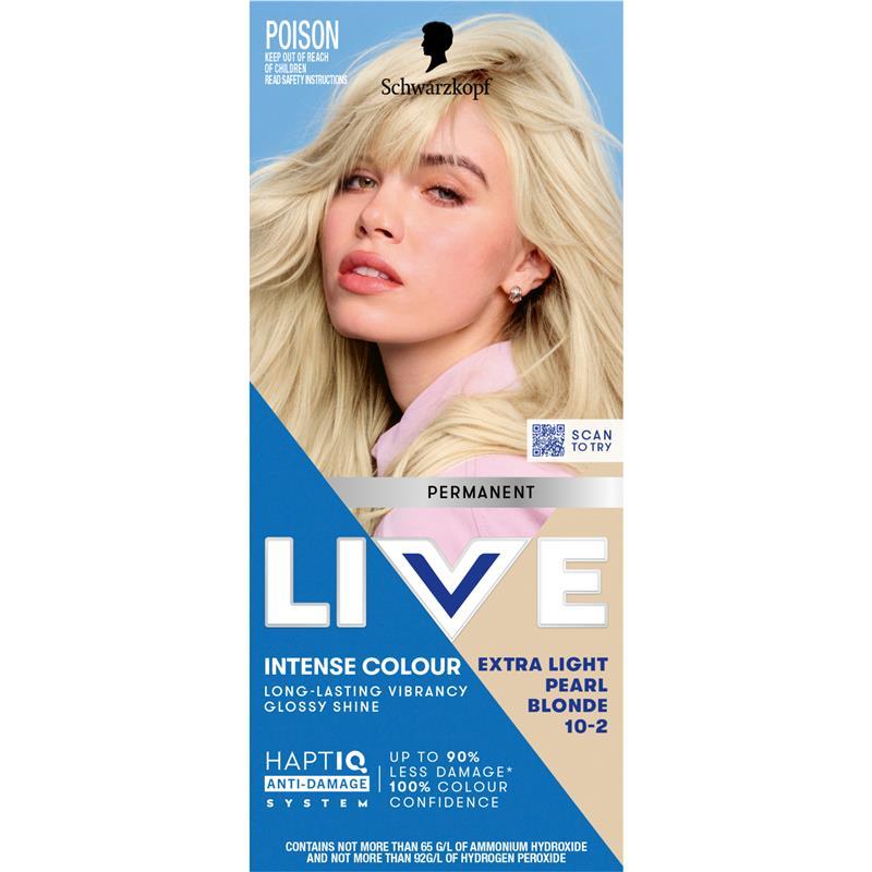 Schwarzkopf Live Colour Permanent 10-2 Extra Light Pearl Blonde